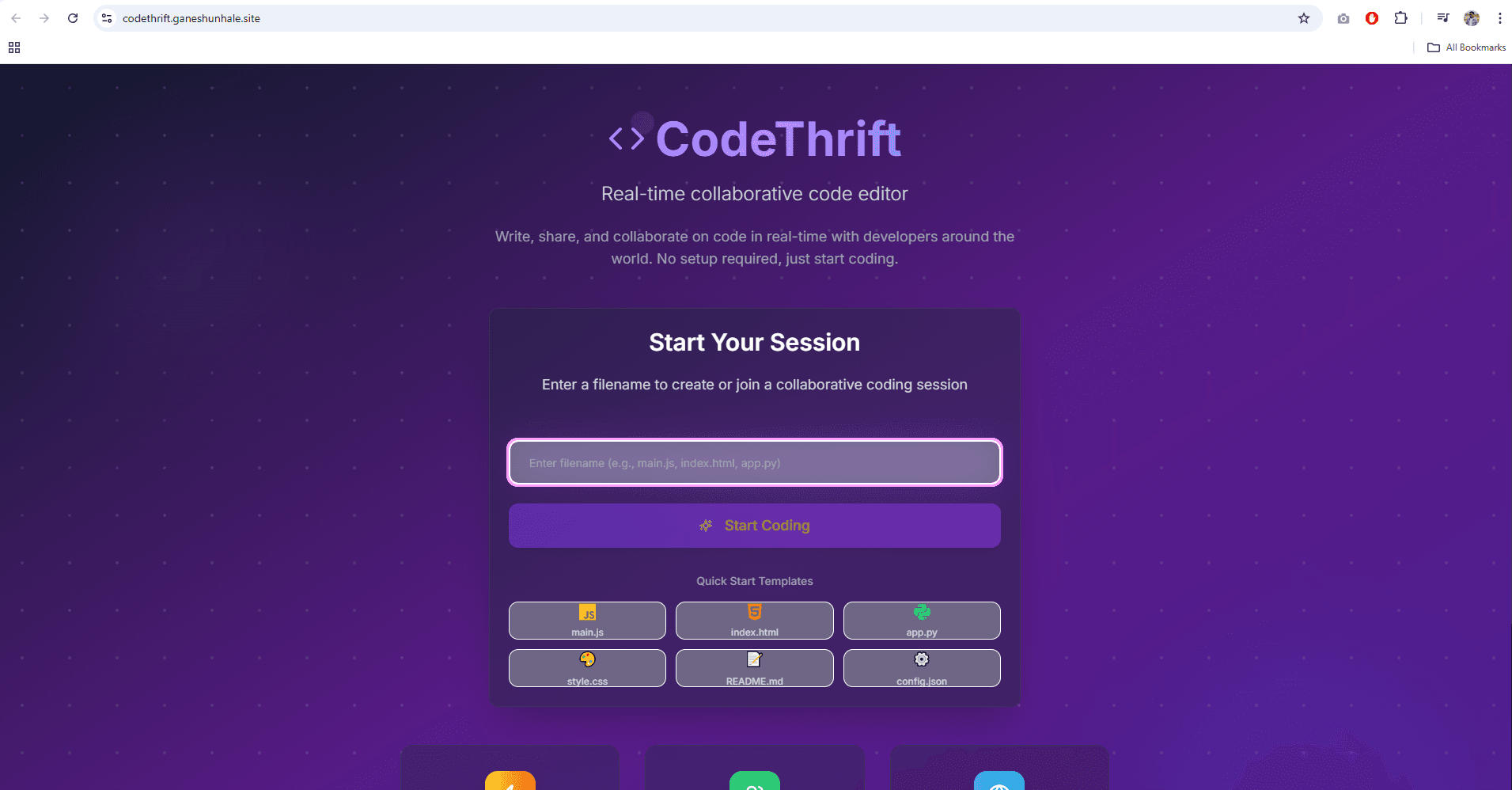 CodeThrift Homepage