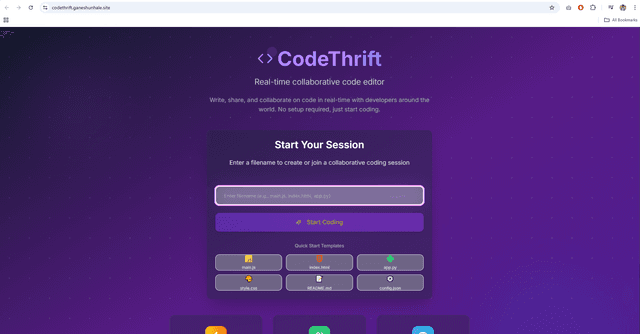 CodeThrift Homepage