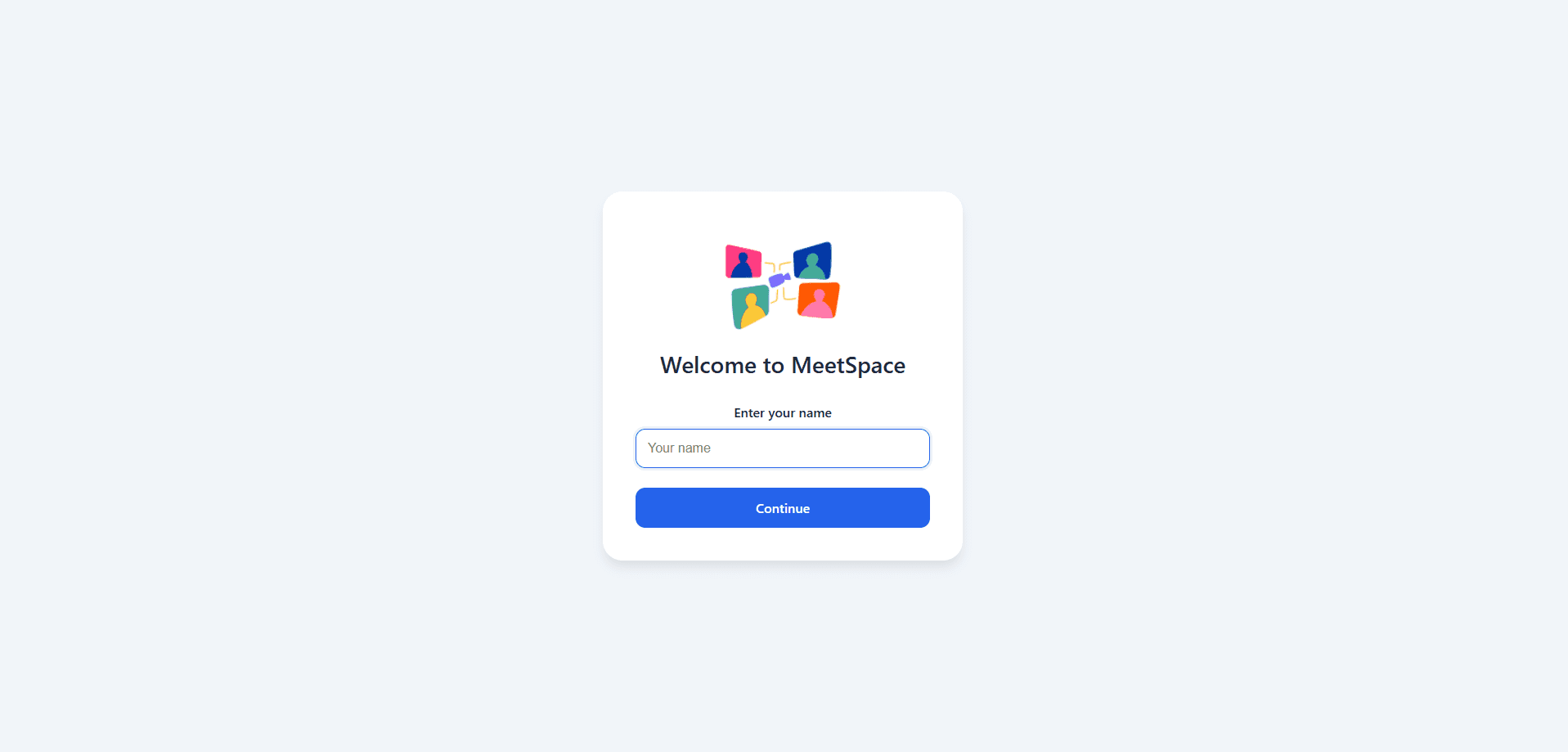MeetSpace Video Call Interface